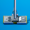 SqueezeMatic Butterfly Sponge Mop, 9" Wide Head and 48" Long Steel Handle, comparable to Quickie Automatic Sponge Mop Type S