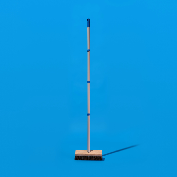 Lola Outdoor Deck Scrubber Brush with Palmyra & PVC Bristles