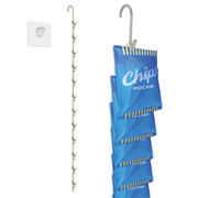 Clip Strip® @ Home Edition, Hanging Storage Organizer, Durable Metal, 12 Hooks, Maximize Space in Your Pantry, Garage, Laundry Room – Holds Snacks, Tools, Keys – Easy to Install
