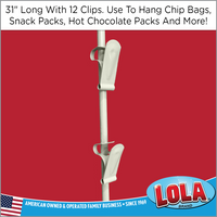 Clip Strip @ Home Edition, Hanging Storage Organizer, Durable Metal, 12 Hooks, Maximize Space in Your Pantry, Garage, Laundry Room – Holds Snacks, Tools, Keys – Easy to Install