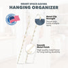 Metal Hanging Organizer with 12 Hooks for Pantry Kitchen Garage by LOLA