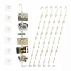 Metal Hanging Organizer with 12 Hooks for Pantry Kitchen Garage by LOLA