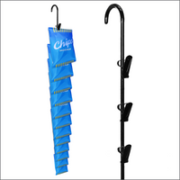 Clip Strip @ Home Edition, Hanging Storage Organizer, Durable Metal, 12 Hooks, Maximize Space in Your Pantry, Garage, Laundry Room – Holds Snacks, Tools, Keys – Easy to Install