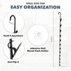 Metal Hanging Organizer with 12 Hooks for Pantry Kitchen Garage by LOLA