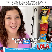 Clip Strip @ Home Edition, Hanging Storage Organizer, Durable Metal, 12 Hooks, Maximize Space in Your Pantry, Garage, Laundry Room – Holds Snacks, Tools, Keys – Easy to Install