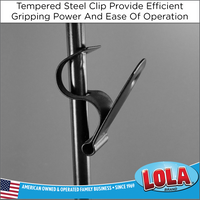 Clip Strip @ Home Edition, Hanging Storage Organizer, Durable Metal, 12 Hooks, Maximize Space in Your Pantry, Garage, Laundry Room – Holds Snacks, Tools, Keys – Easy to Install