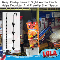 Clip Strip @ Home Edition, Hanging Storage Organizer, Durable Metal, 12 Hooks, Maximize Space in Your Pantry, Garage, Laundry Room – Holds Snacks, Tools, Keys – Easy to Install