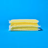 Nylon Net & Sponge Cleaning Pad - YELLOW