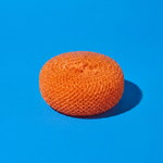 Plastic Mesh Scourer - 3 pack, each 3.75" x 1.25" - PACKED IN A NETTED BAG