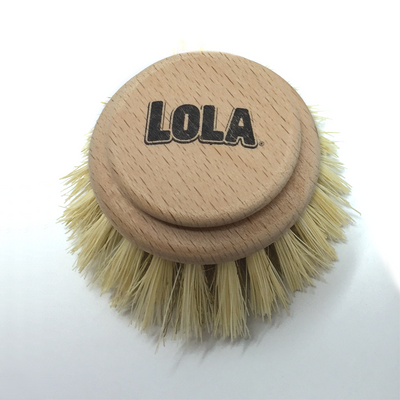 Large brush head replacement for Lola Products original tampico vegetable & dish brush SKU: 325